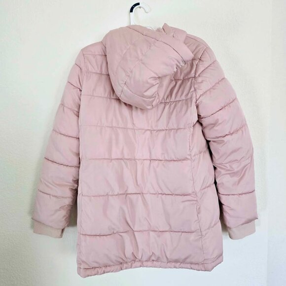 GAP Kids Girls ColdControl Max Long Puffer Coat Jacket Pink - Picture 7 of 7
